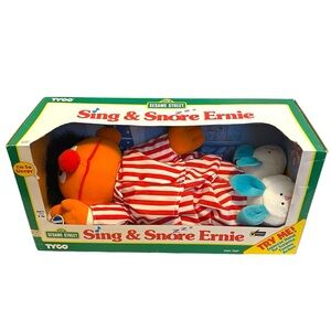 Vintage 1996 Sesame Street Sing & Snore Ernie Toy NIB